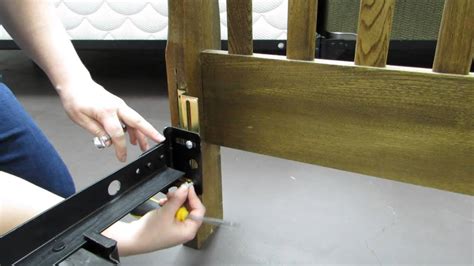 brackets to attach headboard to metal frame|assemble headboard to bed frame.